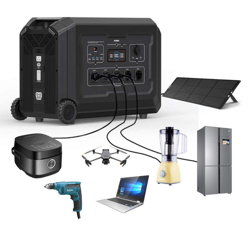 SOUOP Supply Lifepo4 Tragbare Powerstation Emergency energy 5kw Portable Power Station 5000w Solar Generator To Power House Drone