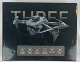 Professional K6 Max RC Drone Duel Camera - Blueish Gray Metallic Drone