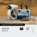 Foldable camera drone with gimbal and remote controller, built-in screen