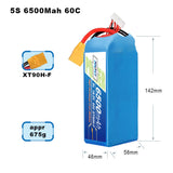 Drone Battery Customized High Quality 5S 18.5V 5000/6000/6500/7000/8000mAh Lithium Ion Pouch 10C/20C/50C/80C UAV FPV