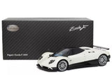 1:18 diecast model car, white Pagani Zonda F 2005 with black accents