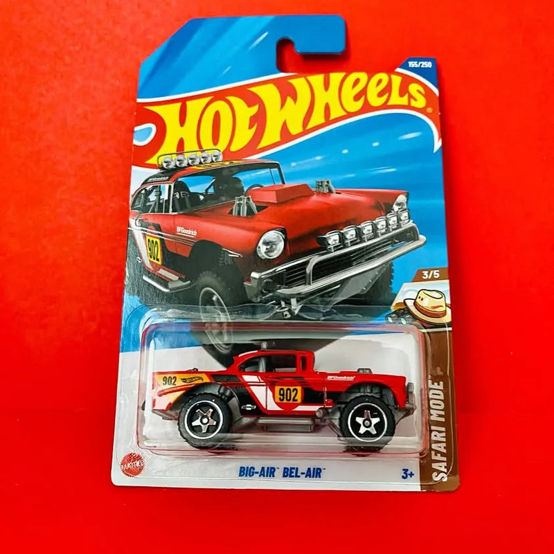 Hot Wheels Big Air Bel-Air diecast car in blister pack, red and white