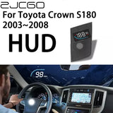 Vehicle HUD display module with digital speed readout, dark gray housing