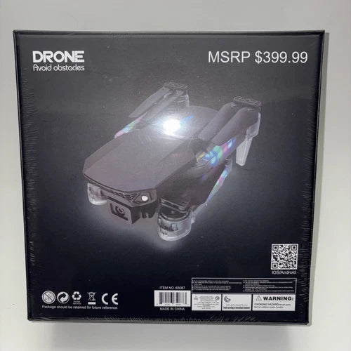 Myshle SMS drone Pro retail box with quadcopter illustration