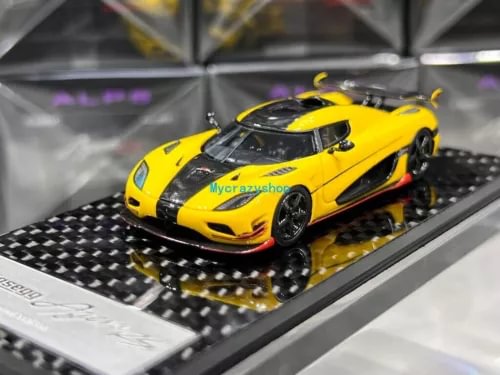 Yellow Agera RS1 sports model diecast resin car