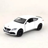 1:36 C63 S AMG Model Car Diecast Toy Cars Toys for Boys Girls Kids Gifts White Toy