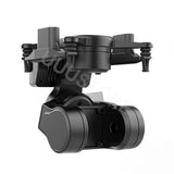 Black FPV gimbal camera support with cylindrical housing and mounting bracket