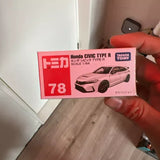 Diecast car gift box for Honda Civic Type R, Takara Tomy, scale 1/64, No.78
