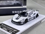 Aurora 1:64 Scale For White F8xx Tributo Mansory Sports Car Model Diecast Metal Parts
