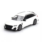 Mini GT 1:64 Diecast Model Car Audi ABT RS6-R Glacier White Metallic Parts