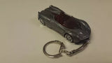 Diecast Pagani Huayra Roadster Grey Silver Toy Car Keyring Keychain RECORDED DEL Parts