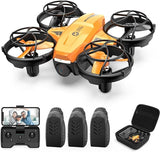Drone Holy Stone  Less than 100g with 1080p Camera Small Mini Drone Orange  HS42 Drone