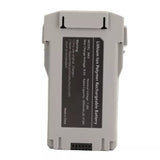 Rechargeable drone battery pack, gray case with label and 4-pin charging port