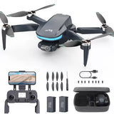 Foldable quadcopter drone with camera, propellers and controller