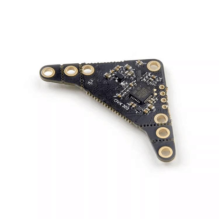 OpenVTX video transmitter circuit board with mounted components and antenna ports