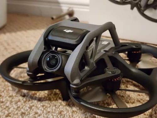 DJI Avata FPV drone with camera, gray and black quadcopter frame