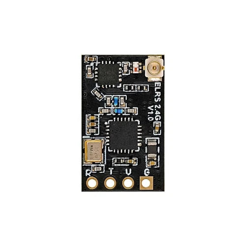 ELRS Nano TX module receiver PCB with antenna connector and ports
