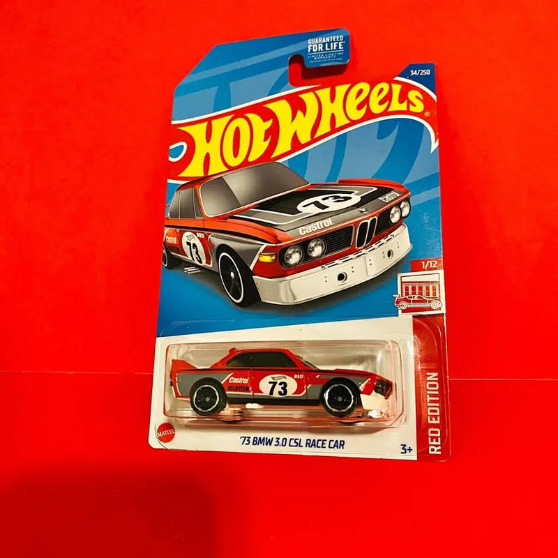 Hot Wheels Red Edition 1/12 diecast race car in blister package