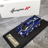 LCD 1:64 Scale Pagani Huayra R 2# Carbon Blue Alloy Diecast Car Model Collection Parts