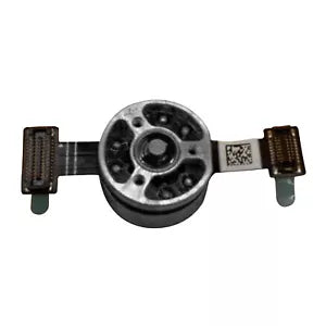 Metal gimbal motor shaft with circular housing and two side mounting tabs