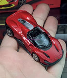 Bburago 1:64 Red Ferrari Daytona SP3 Racing Sports Model Diecast Metal Car Toy