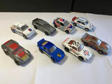 1:24 diecast model car set with nine miniature vehicles in mixed colors