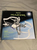 Mini drone cargo drone box with Parrot Mars branding and white drone illustration
