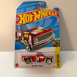Red 1969 Chevy Pickup Truck Hot Wheels Diecast 4/10 HW Art Cars Series 108/250 Ships to you