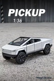 1:36 Tesla Cybertruck Pickup Off-Road SUV Alloy Car Model Diecast Toy Car Toy