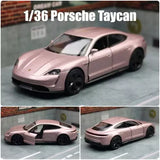 Porsche Taycan 1/36 Scale Model Car Metal Diecast Toy Vehicle Gift Collection Toy