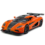 1:32 Koenigsegg One:1 Model Car Diecast Toy Cars Toys for Boys Kids Gifts Orange Parts