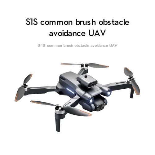 Mini obstacle-avoidance drone with four propellers and forward camera module