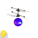 RC Flying Ball Toys Infrared Induction Drone Hand Control Helicopter with Shining LED Lights Disco USB Rechargeable Fun Novelty Drone