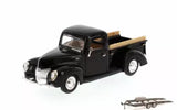 Diecast Car & Trailer 1940 Ford Pick Up Truck Black Motor Max 73234Ac 1/24  Parts