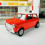 Corgi 1:36 Scale Red Mini Flame 30 1989 Diecast Car Model With Opening Doors Toy