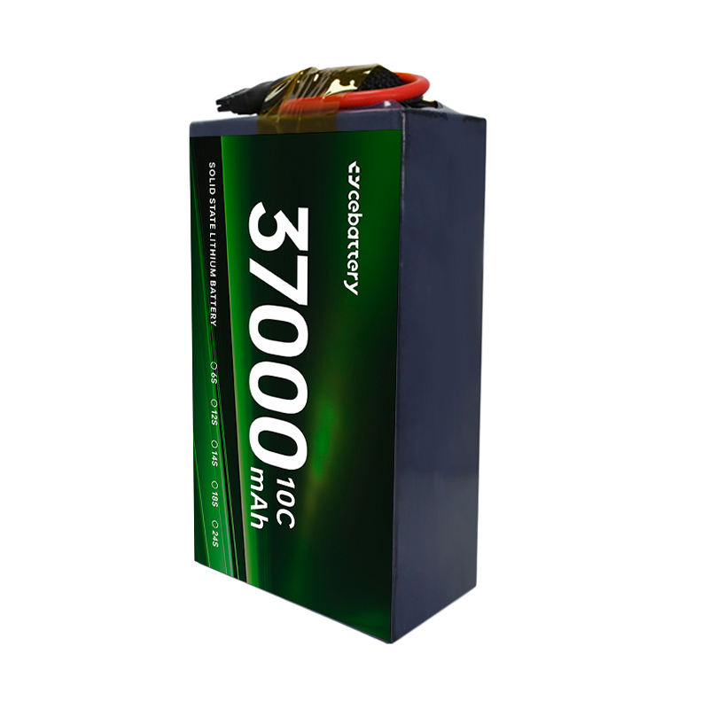 High-Density 6S/12S HV 37000mah 37Ah 304wh/kg Solid State Large Payload Drones LIon Battery Pack for UAV Hobby Vehicles Factory