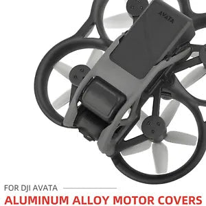 Aluminum alloy motor cover caps for DJI Avata, protective dark gray set