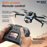 Drone with optical flow camera and handheld remote controller with built-in screen