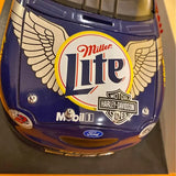 NASCAR __Rusty Wallace - Harley Davidson / Miller Lite Diecast 11? Race car on a Display platform Somerset NJ
