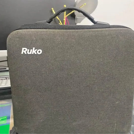 Ruko drone hard case with gray fabric and front logo