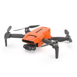 FIMI Mini 3 RC drone with orange body, four propellers, and gimbal camera