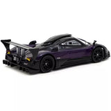 Tarmac Works 1/64 diecast model car, purple Pagani Zonda R with rear wing