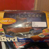 1962 Chevy Bel Air diecast model kit box, blue and white