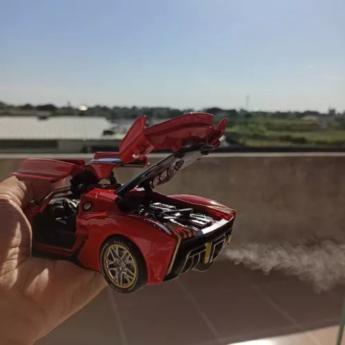 1:24 scale HONGQI S9 diecast sports car with exhaust effect smoke
