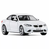 BMW M2 1:36 Diecast Model Car Pull Back Toy Vehicle Gifts for Kids Boys White Toy