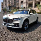 1:18 Hongqi HS5 Diecast Model White Color Parts