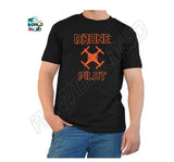 Drone Pilot T-Shirt Front Logo *New Design*100%cotton Black T-Shirt Preshrink WH Drone