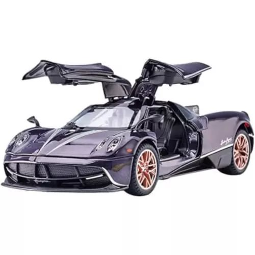 Pagani Zonda HP Barchetta 1:32 diecast supercar model, open top, dark gray