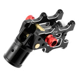 Z16 folding arm tube joint, CNC aluminum black with red coupler for RC drone