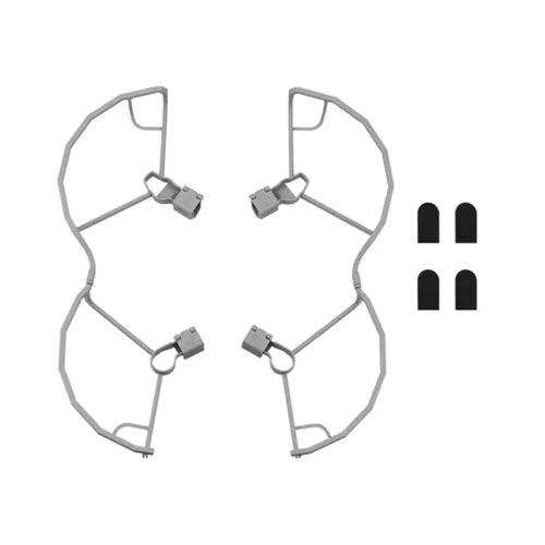 DJI Mini 3 Pro propeller guard protector set with four guards and two black mounts